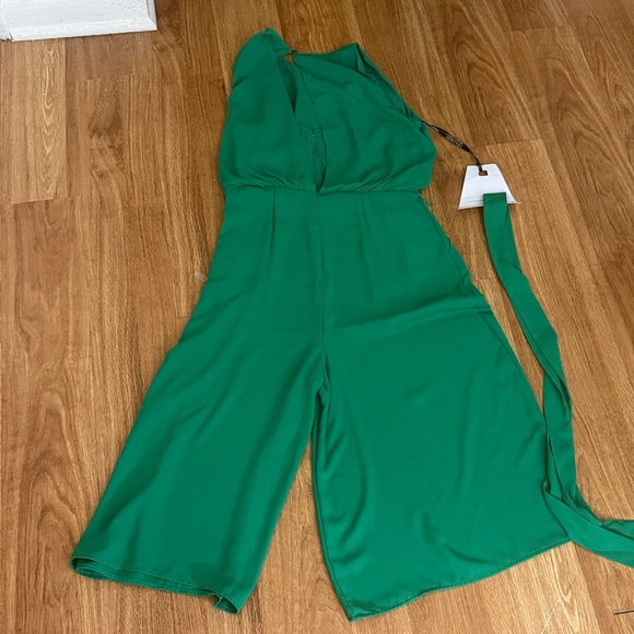 Vince Camuto Green Wide Leg Jumpsuit - Picture 4 of 7